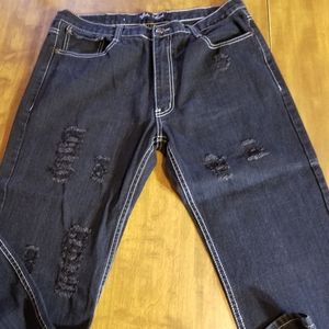 Vintage black spike mark  jeans